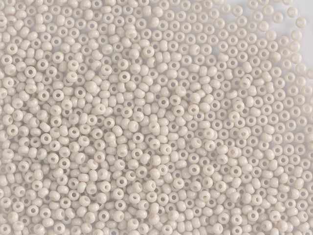 Wholesale (1kg / 500g) Preciosa Ornela Seed Beads Coated, Round Hole, Loose, Grey Dyed Crystal (03441), Glass, Czech Republic, OUTLET