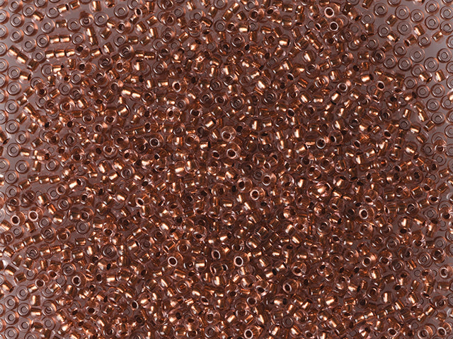 1 kg プレシオサ オルネラ シードビーズ コーティング 丸穴 ルース ピンク染めクリスタル 銅裏地 (07512) ガラス チェコ共和国 アウトレット