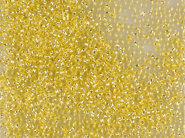 Wholesale (1kg / 500g) Preciosa Ornela Triangle, Triangle Hole, Loose, Yellow Dyed Crystal, Silver Lined (08283), Glass, Czech Republic, OUTLET
