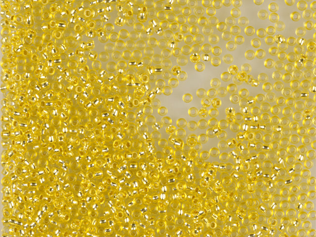 Wholesale (1kg / 500g) Preciosa Ornela Triangle, Triangle Hole, Loose, Yellow Dyed Crystal, Silver Lined (08286), Glass, Czech Republic, OUTLET