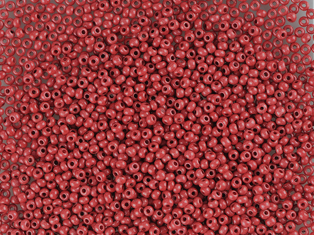 Wholesale (1kg / 500g) Preciosa Ornela Seed Beads Coated, Round Hole, Mat, Loose, Brown Intensive Dyed Chalkwhite (16A18), Glass, Czech Republic, OUTLET