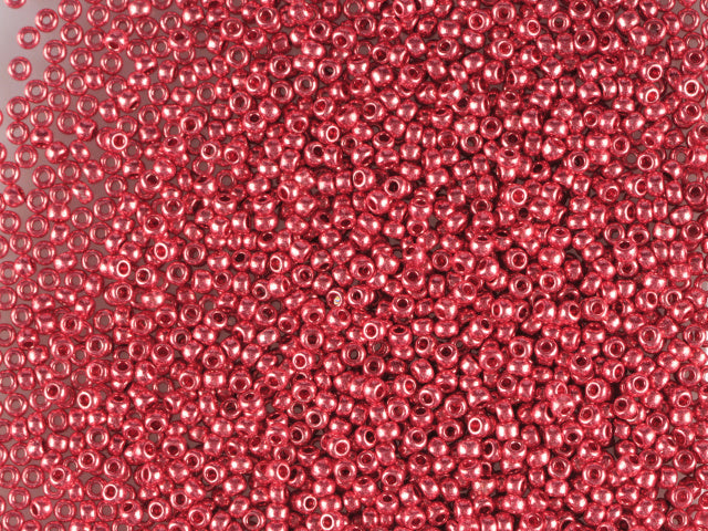 1 kg プレシオサ オルネラ シードビーズ コーティング 丸穴 ルース レッドメタリック (18398) ガラス チェコ共和国 アウトレット
