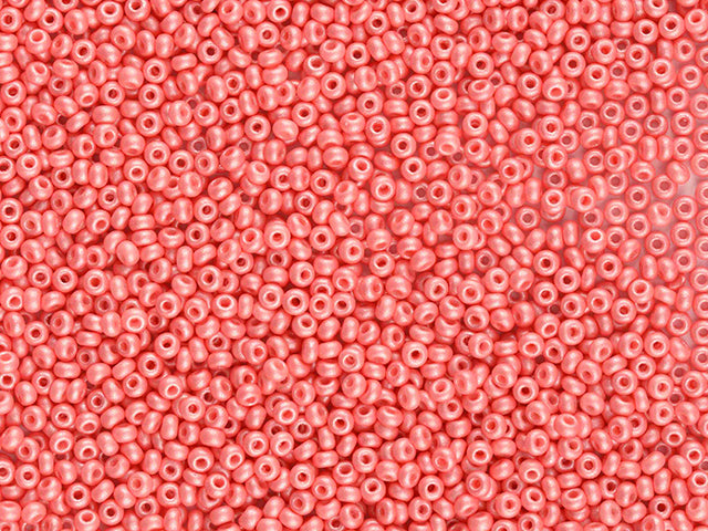 Wholesale (1kg / 500g) Preciosa Ornela Seed Beads Coated, Round Hole, Loose, Red (22009), Glass, Czech Republic, OUTLET