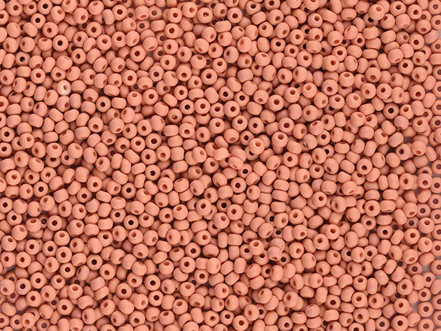 Wholesale (1kg / 500g) Preciosa Ornela Seed Beads Coated, Round Hole, Loose, Permalux Dyed Chalk, Lt. Brown, Matt (22m06), Glass, Czech Republic, OUTLET