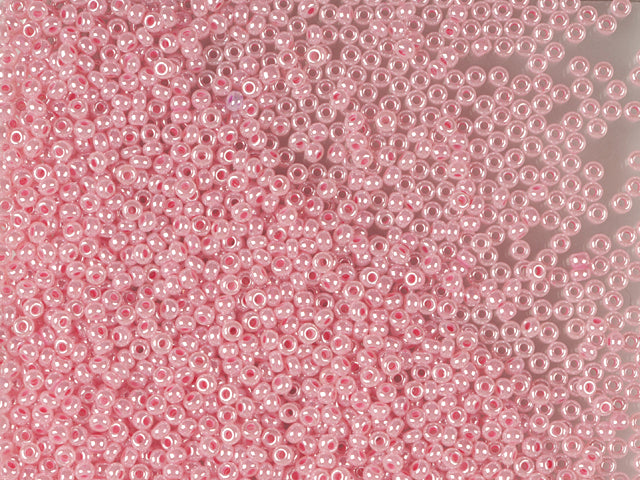 1 千克 Preciosa Ornela 种子珠涂层,圆孔,散装,锡兰粉色 (37398),玻璃,捷克共和国,OUTLET