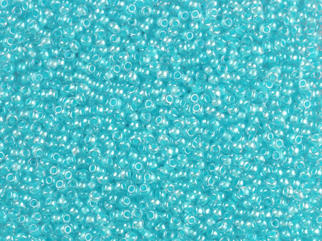 1 kg プレシオサ オルネラ シードビーズ コーティング 丸穴 ルース クリスタル グリーンライン入り Sfinx (38155) ガラス チェコ共和国 アウトレット