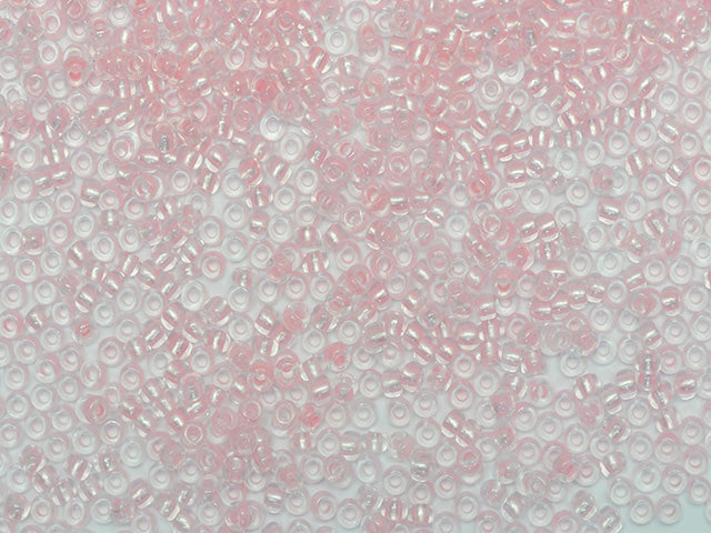 1 kg Preciosa Ornela Seed Beads Coated, Round Hole, Loose, Crystal, Colour Lined Pearl (382PP), Glass, Czech Republic, OUTLET