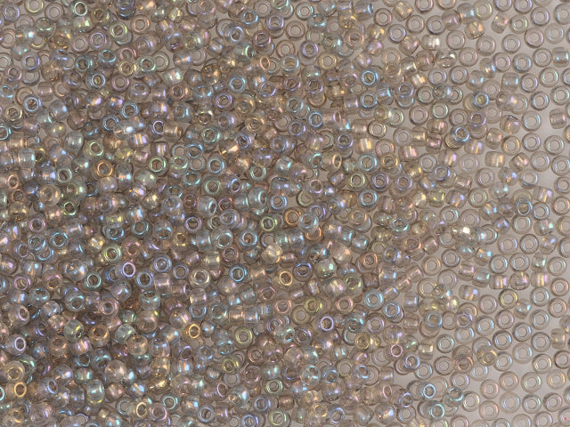 1 kg プレシオサ オルネラ シードビーズ コーティング ラウンドホール ルース グレー染色クリスタル レインボー (41141) ガラス チェコ共和国 アウトレット