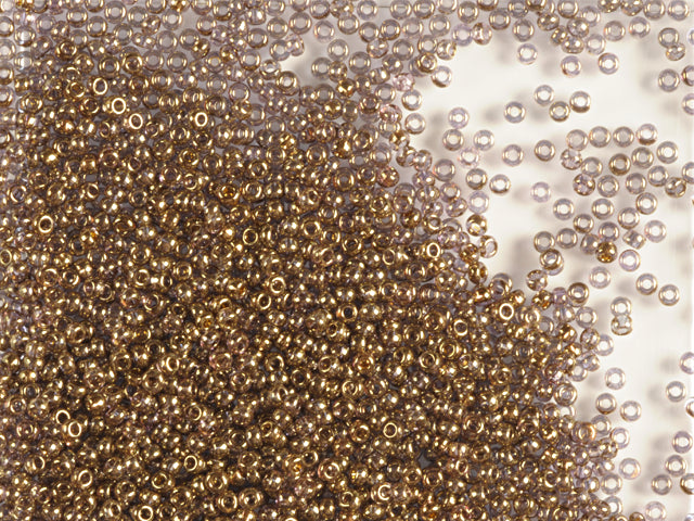 1 kg プレシオサ オルネラ シードビーズ コーティング 丸穴 ルース ゴールデンブロンズ (58141) ガラス チェコ共和国 アウトレット