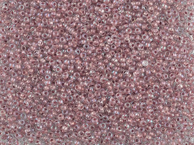 1 kg プレシオサ オルネラ シードビーズ コーティング ラウンドホール ルース クリスタル ブラウンカラーライン入り レインボー (58517) ガラス チェコ共和国 アウトレット