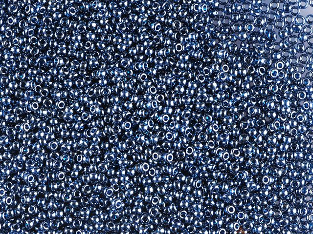 1 kg Preciosa Ornela 3カット ロカイユ、ラウンドホール、ルース、ダークアクアマリン、Sfinx (66100)、ガラス、チェコ共和国、アウトレット