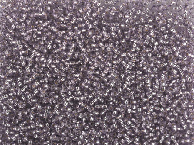 1 kg プレシオサ オルネラ シードビーズ コーティング 丸穴 ルース バイオレット2色染めクリスタル シルバーライン (78121) ガラス チェコ共和国 アウトレット