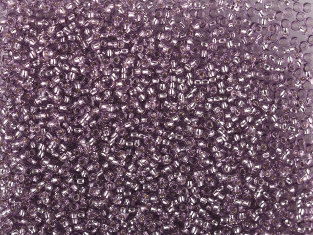 1 kg プレシオサ オルネラ シードビーズ コーティング 丸穴 ルース バイオレット2色染めクリスタル シルバーライン (78122) ガラス チェコ共和国 アウトレット