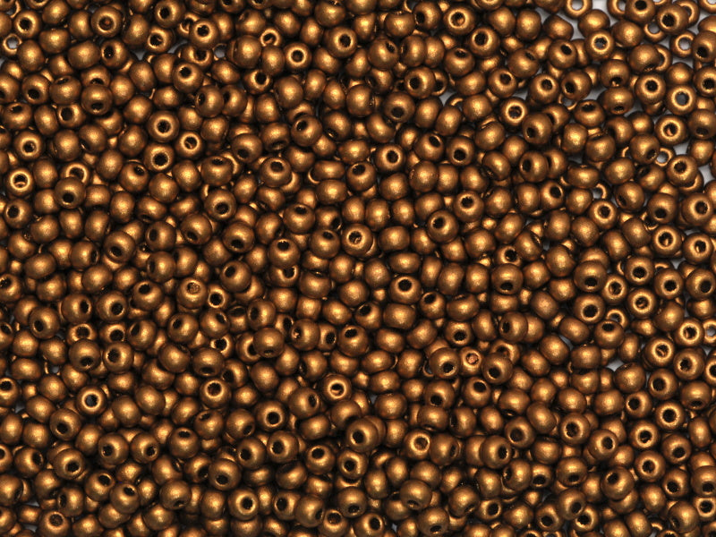 1 kg プレシオサ オルネラ ツイン、2 ラウンドホール、ルーズ、ブロンズマット (01740)、ガラス、チェコ共和国、アウトレット