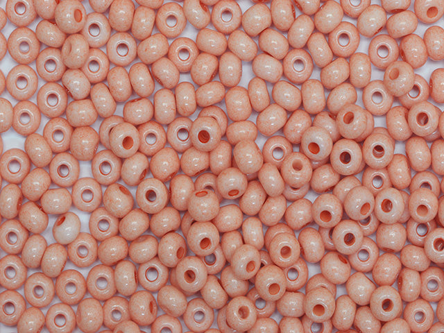 1 kg Preciosa Ornela Seed Beads Coated, Round Hole, Loose, Rose Terra (07332), Glass, Czech Republic, OUTLET