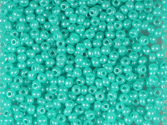 1 kg プレシオサ オルネラ シードビーズ コーティング ラウンドホール ルース グリーンテラパール染めアラバスター (17958) ガラス チェコ共和国 アウトレット