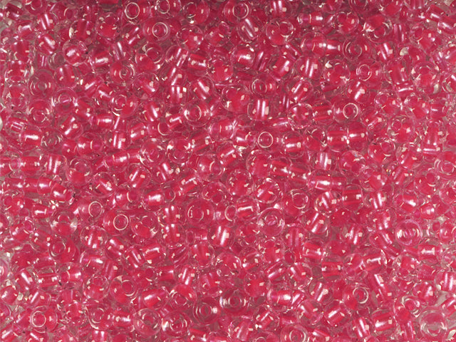 1 kg プレシオサ オルネラ シードビーズ コーティング ラウンドホール ルース クリスタル カラーライン レッドパール (38998) ガラス チェコ共和国 アウトレット
