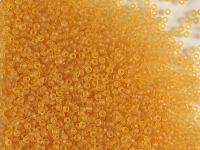 1 kg プレシオサ オルネラ シードビーズ コーティング 丸穴 マット ルース トパーズ (10050) ガラス チェコ共和国 アウトレット