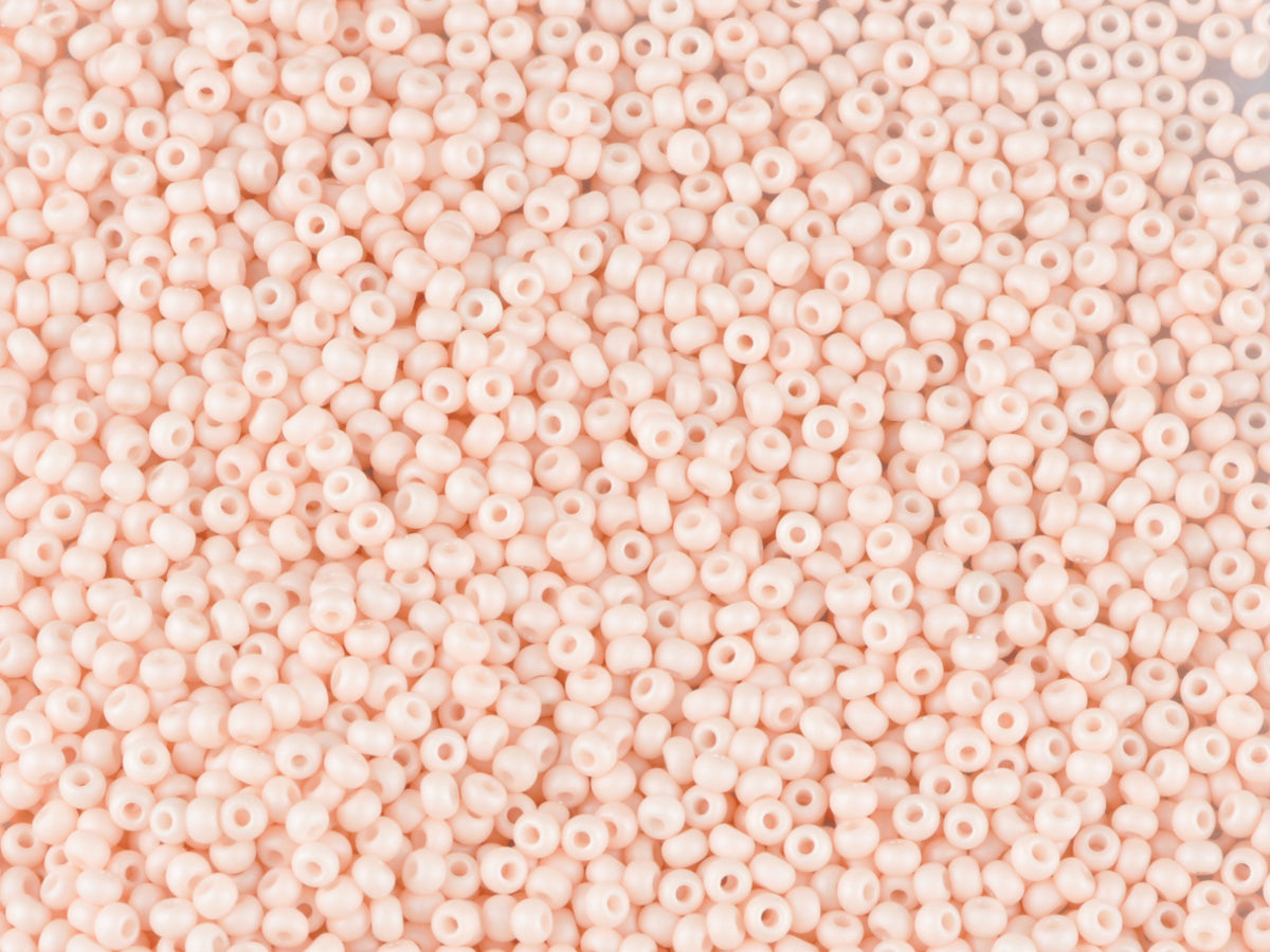 Wholesale (1kg / 500g) Preciosa Ornela Seed Beads Coated, Round Hole, Mat, Loose, Pink Dyed Chalkwhite, Sfinx (16687), Glass, Czech Republic, OUTLET