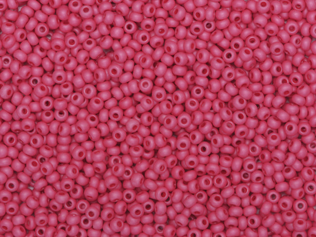 Wholesale (1kg / 500g) Preciosa Ornela Seed Beads Coated, Round Hole, Mat, Loose, Pink Dyed Chalkwhite, Sfinx (16697), Glass, Czech Republic, OUTLET