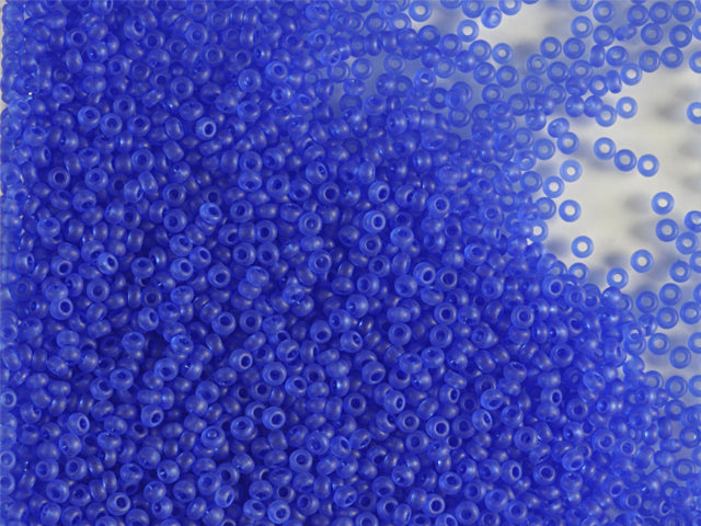 1 kg Preciosa Ornela Seed Beads Coated, Round Hole, Mat, Loose, Sapphire (30050), Glass, Czech Republic, OUTLET