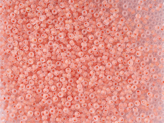 1 千克 Preciosa Ornela 种子珠涂层,圆孔,无光泽,散装,水晶,彩色内衬橙色 (38389),玻璃,捷克共和国,OUTLET