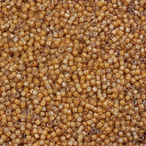 Miyuki DELICA Seed Beads Rocailles, Luminous Almond (# DB2043), Glass, Japan