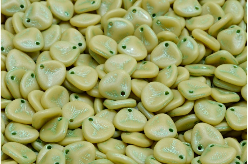 玫瑰花瓣珠,米色哑光 54322 (13020-84100-54322),玻璃,捷克共和国