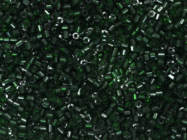 1 kg Preciosa Ornela 2-Cut Rocaille, Loose, Transp. Green (50060), Glass, Czech Republic, OUTLET