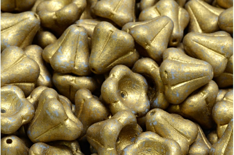 钟花珠,白色 4302 (02010-04302),玻璃,捷克共和国