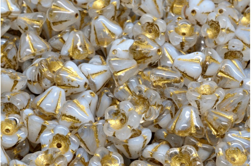 钟形花珠,白金衬里 (R0201-54302),玻璃,捷克共和国