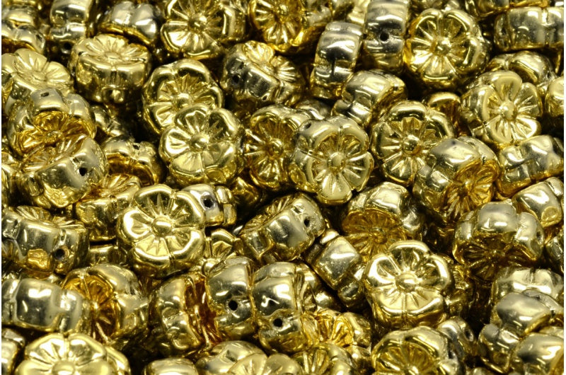 マロウフラワー、クリスタルゴールド(00030-26443)、ガラス、チェコ共和国