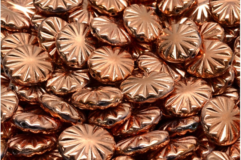 フラットオーバルビーズ、クリスタル 27103 (00030-27103)、ガラス、チェコ共和国