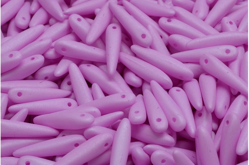 Thorn Beads, White 29561 (02010-29561), Glass, Czech Republic