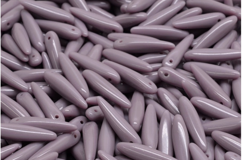 ソーンビーズ、不透明アメジスト(23030)、ガラス、チェコ共和国