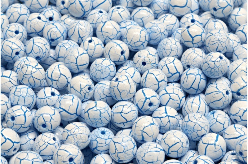 圆珠珠,粉笔白 24604 (03000-24604),玻璃,捷克共和国