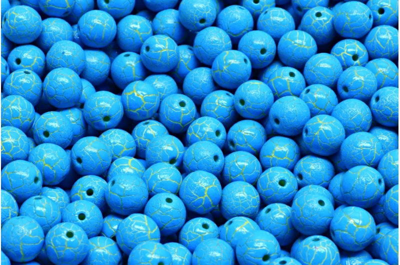 ラウンドドラックビーズ、チョークホワイト 24613 (03000-24613)、ガラス、チェコ共和国