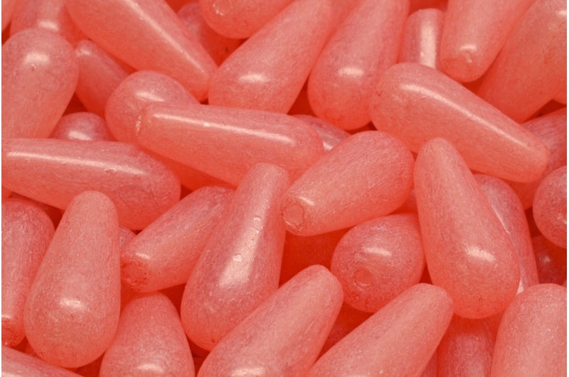 ドロップビーズ、クリスタル透明ライトアメジスト(00030-20010)、ガラス、チェコ共和国