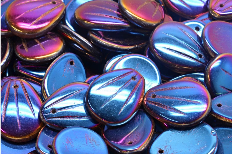 マグノリアペタル、クリスタルスリペリットフル(2Xサイド)(00030-29503)、ガラス、チェコ共和国