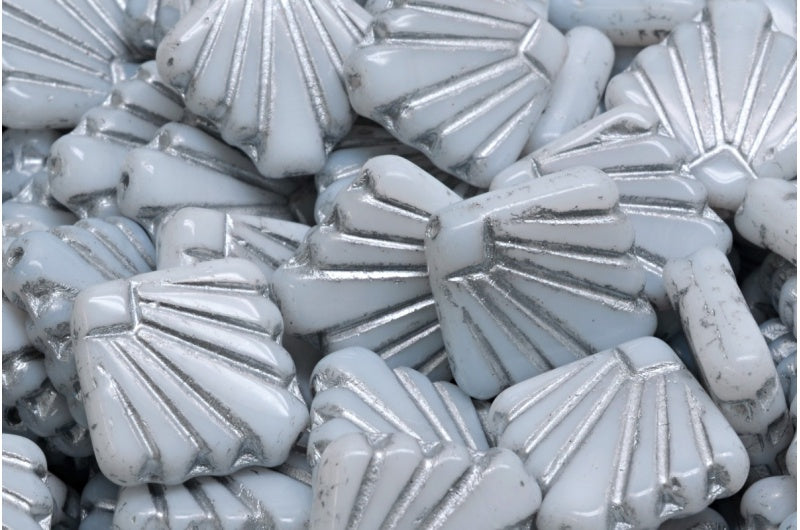 ディアファンビーズ、ホワイトシルバーライン(02010-54301)、ガラス、チェコ共和国