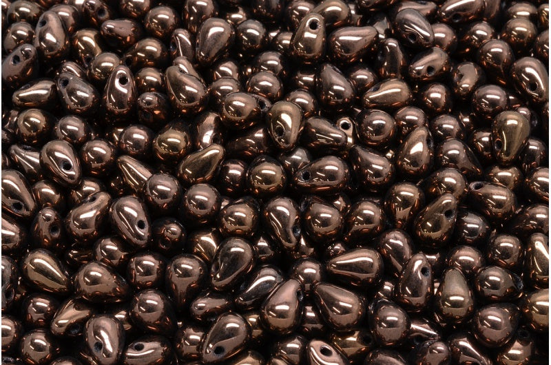 滴珠,黑紫色 (23980-15726),玻璃,捷克共和国