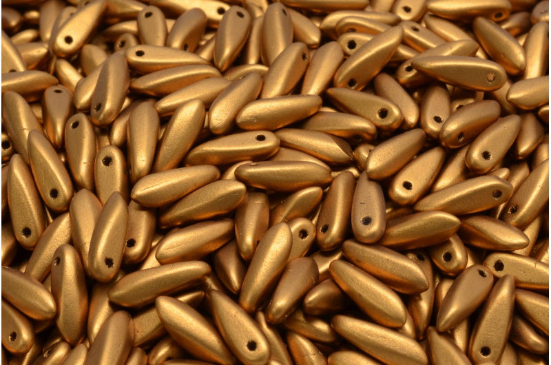 Dagger Beads, Crystal Bronze Matte (00030-01740), Glass, Czech Republic