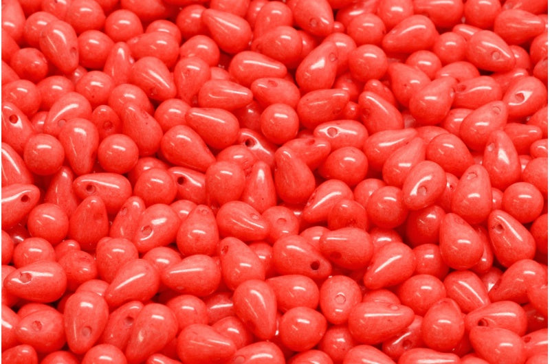 ドロップビーズ、ホワイトオパール 32155 (02020-32155)、ガラス、チェコ共和国