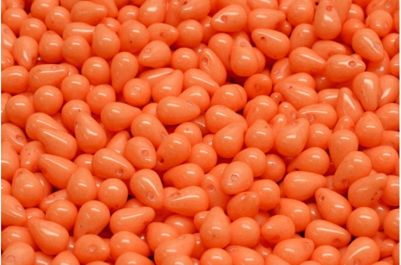 ドロップビーズ、ホワイトオパール 32089 (02020-32089)、ガラス、チェコ共和国