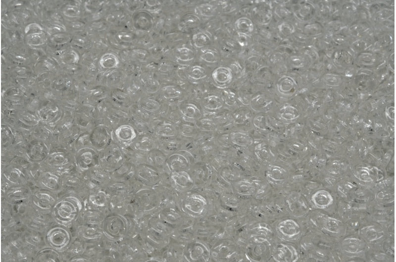 フィッシュリングビーズ、クリスタル(00030)、ガラス、チェコ共和国