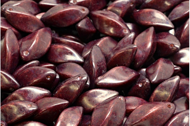 ツイストビーズ、ホワイトオパール 33270 (02020-33270)、ガラス、チェコ共和国