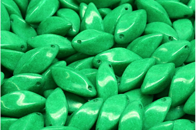 ツイストビーズ、ホワイトオパール 33272 (02020-33272)、ガラス、チェコ共和国