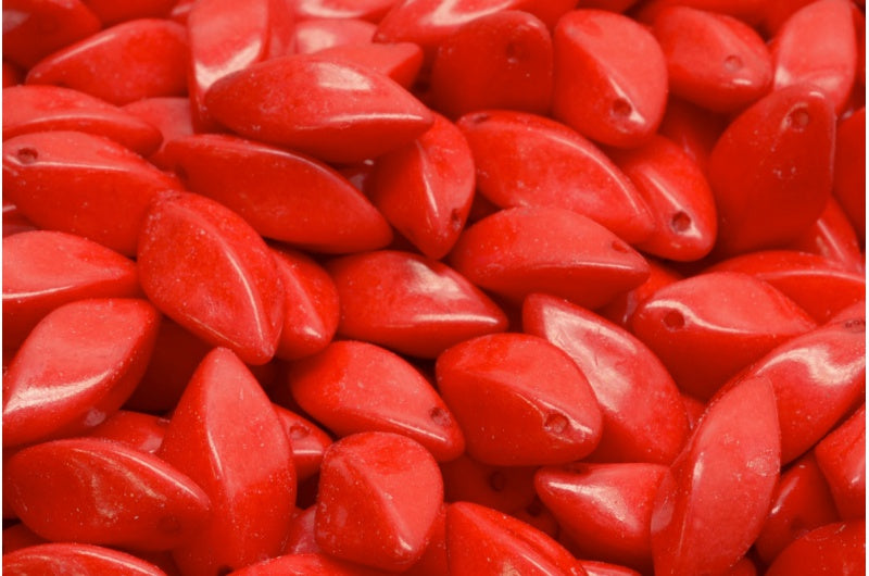 ツイストビーズ、ホワイトオパール 34044 (02020-34044)、ガラス、チェコ共和国