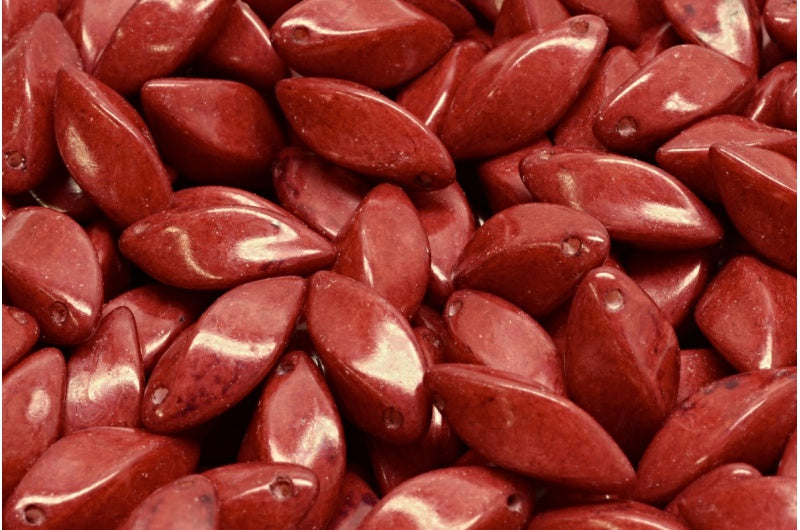 Twist Beads, White Opal 34260 (02020-34260), Glass, Czech Republic