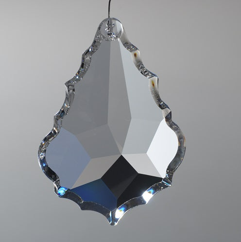 シャンデリアペンダントトリミング ペアティアドロップ バロックマシンカット、クリスタルクリア無色、チェコボヘミアクリスタルガラス